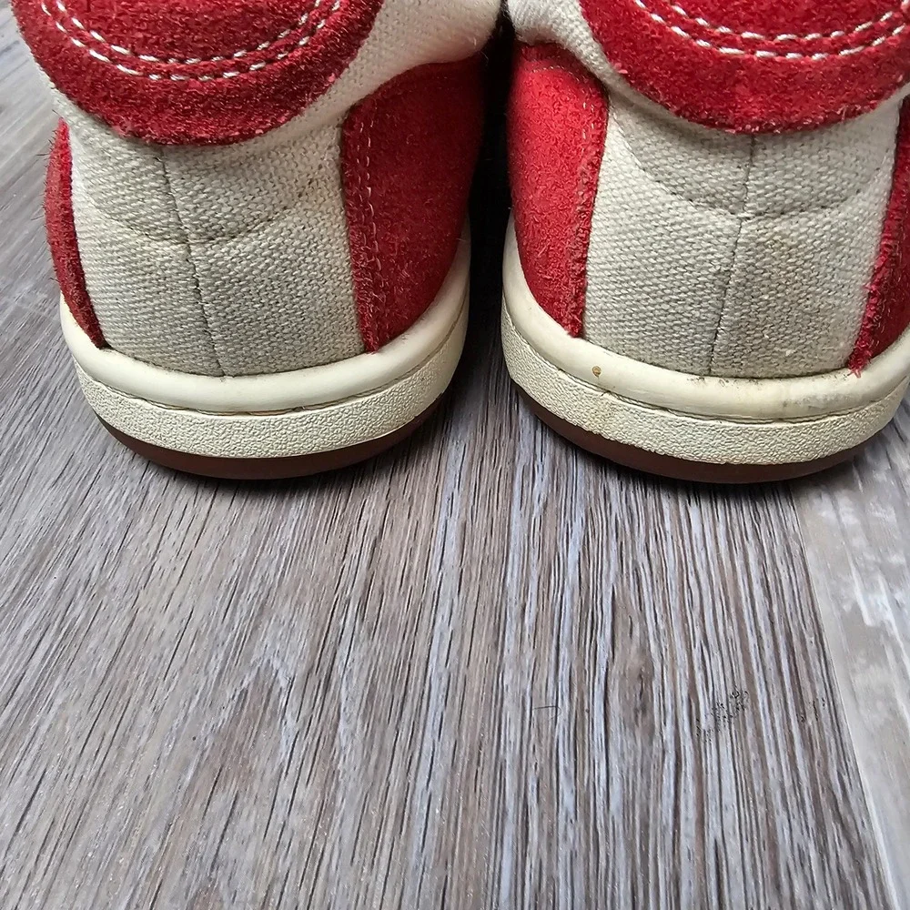 Simple OS Sneaker Mens 8 Womens 10 Shoes Red Suede Retro Skate Casual